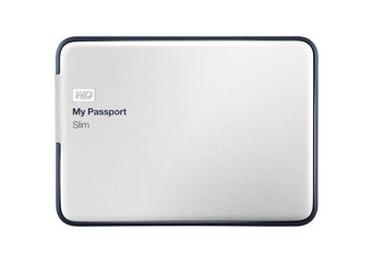 Western Digital 1TB My Passport Slim external hard drive Silver