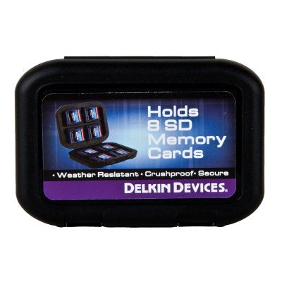 Delkin DDACC-SD8 memory card case Black