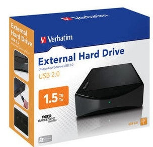Verbatim USB 2.0 1.5TB external hard drive Black