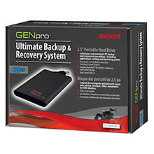 Maxell 320GB GENpro external hard drive Black
